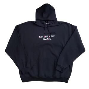 Mr. Beast Game Let The Games Begin Limited Edition Sweatshirt Hoodie 2XL‎ Black